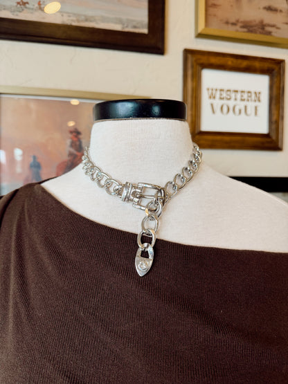 The Chunky Buckle Cuban Chain Necklace