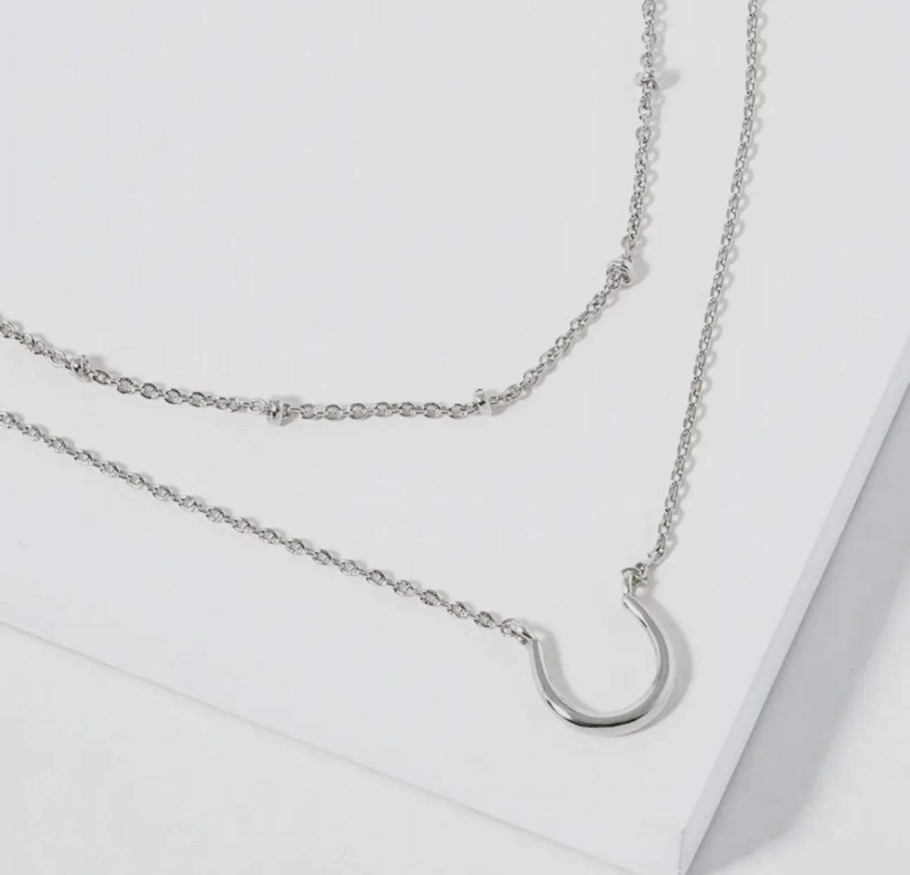 The Double Layer Horseshoe Necklace