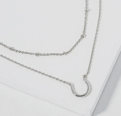 The Double Layer Horseshoe Necklace