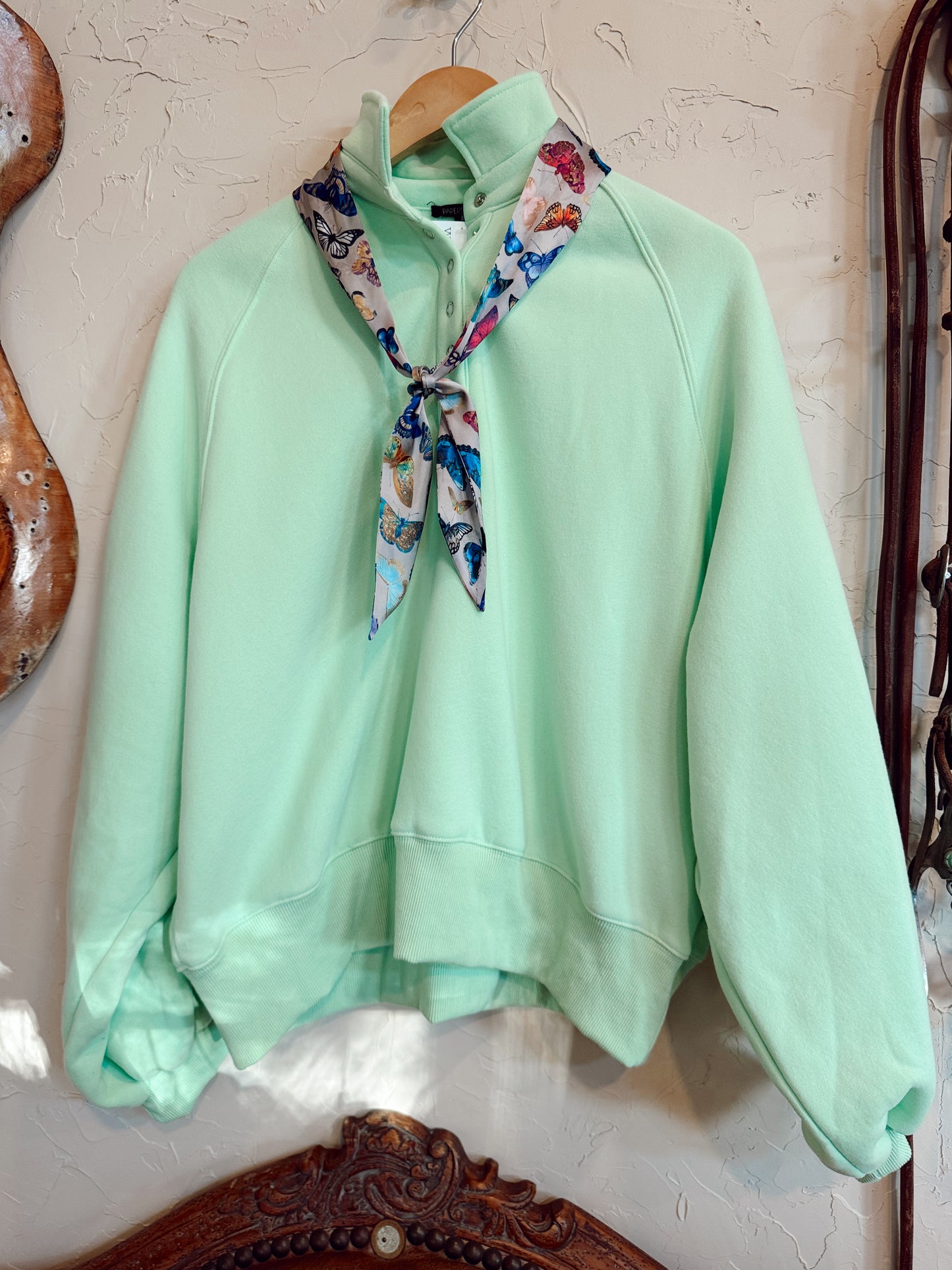 The Piper Top in Apple Green