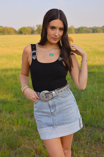 The Brazos Bodysuit in Black LARGE