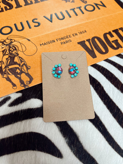 Tilly Studs {2 Color Stones Available}