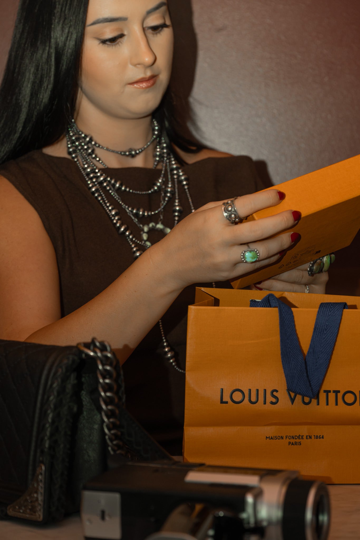 The Athens Top in Brown