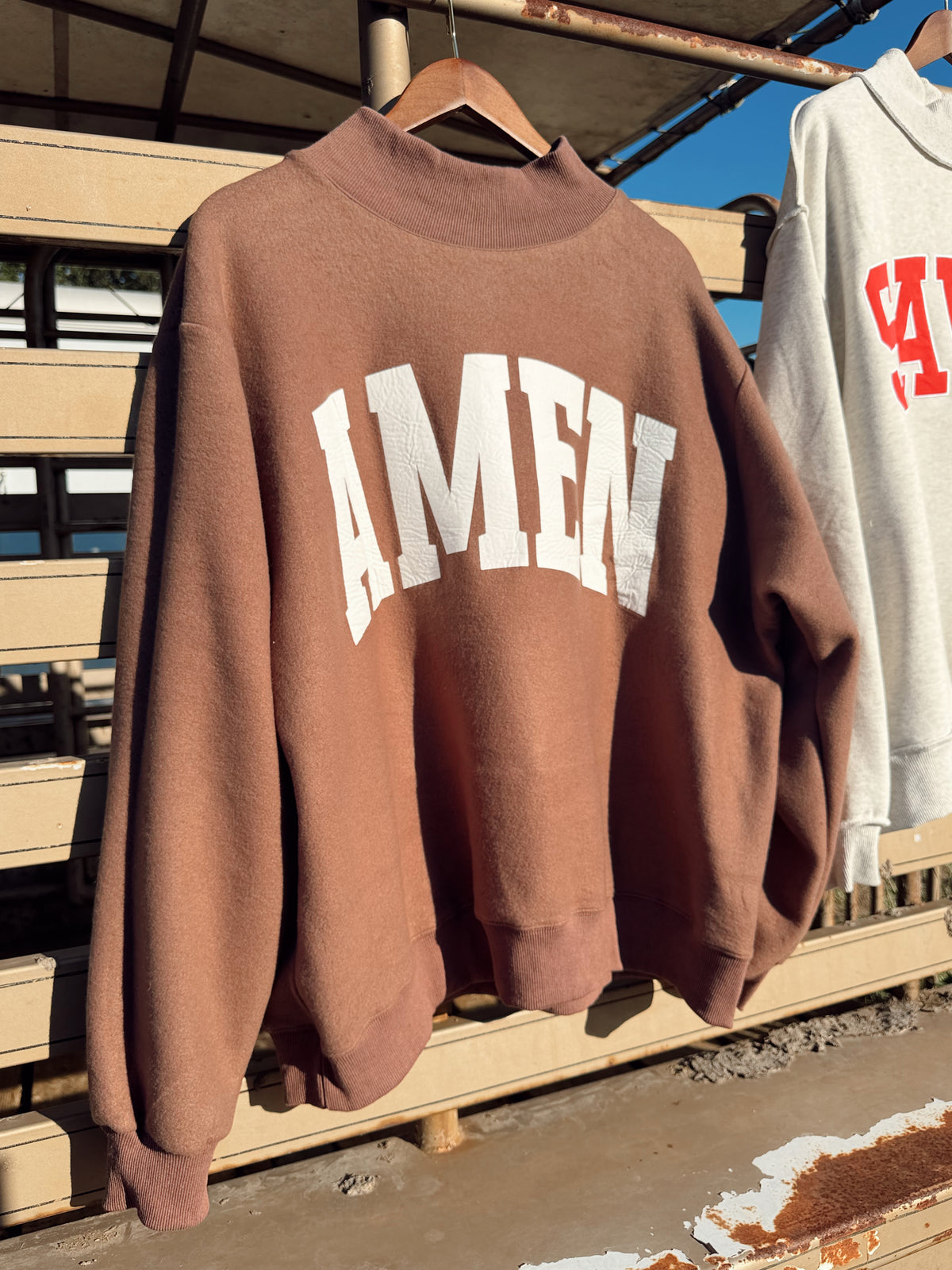 The Reversible WWJD Mock Neck Sweatshirt