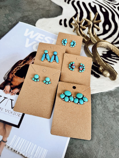 Tilly Studs {2 Color Stones Available}