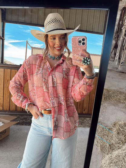 The Bennie Patchwork Top-BEST SELLER