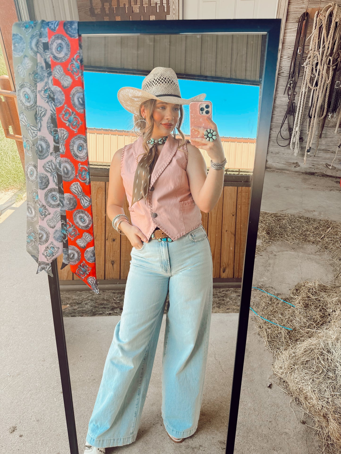 The Whiskey Creek Vest in Blush