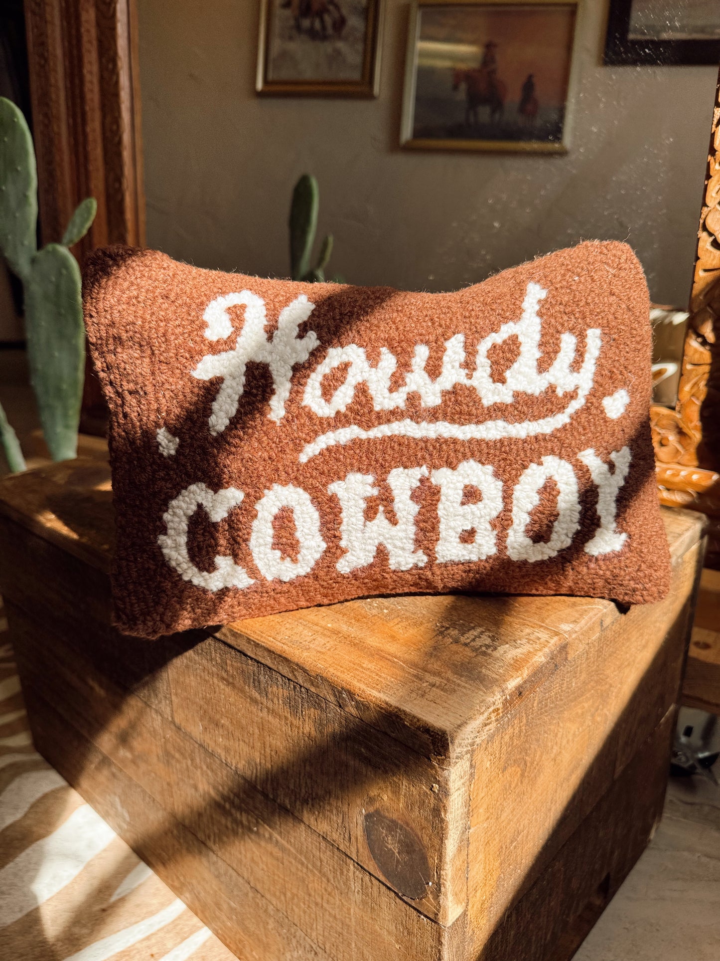 The Howdy Cowboy Hook Pillow