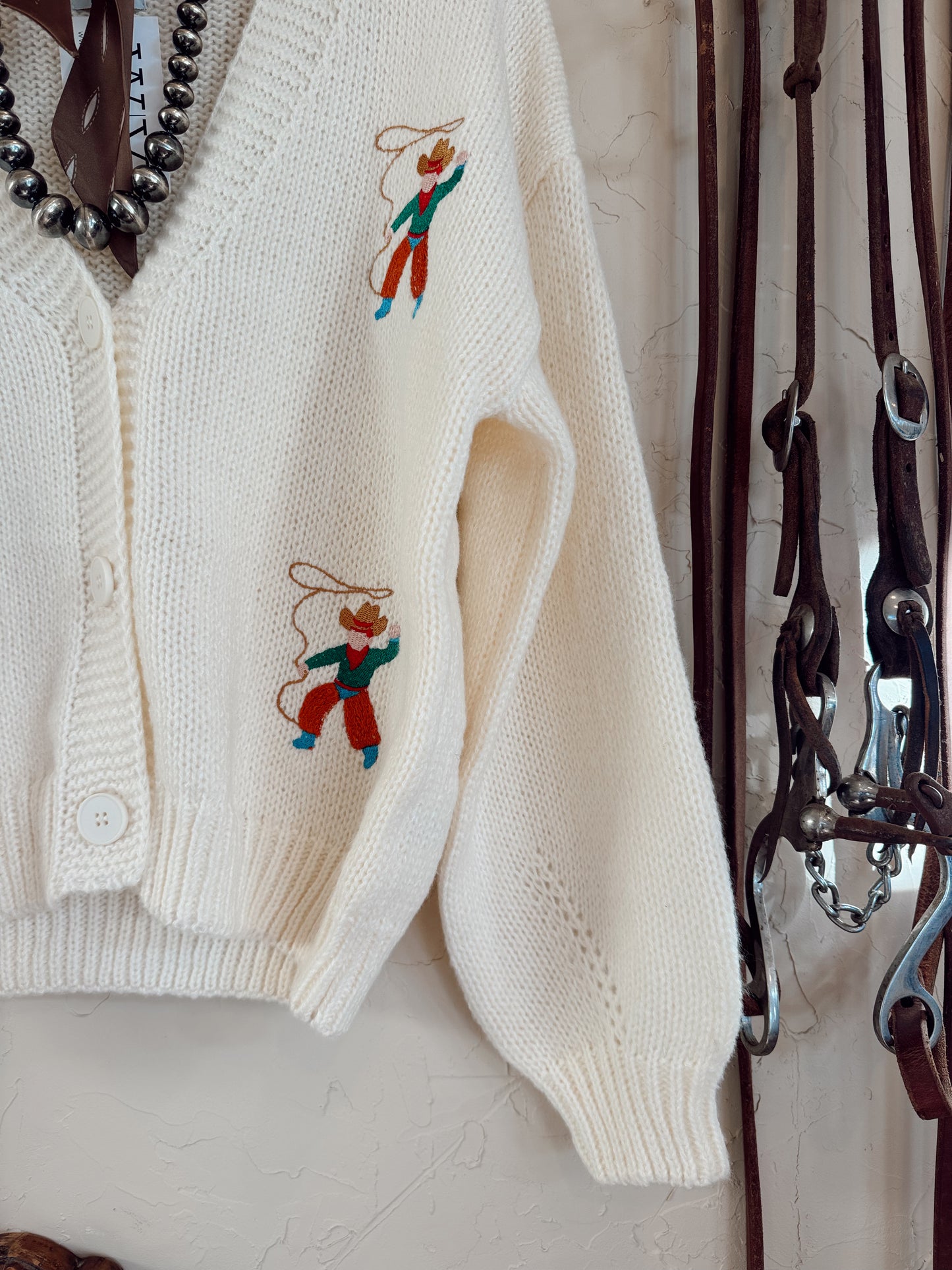 The Roping Cowboy Cardigan