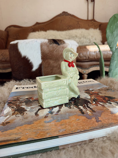Green Cowboy Mccoy Statue