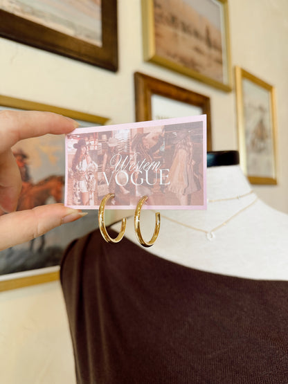 The 14K Gold Dipped Hoop Earrings