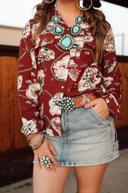 The Western Horizon Long Sleeve Top