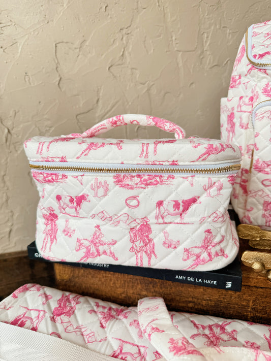 The Preppy Cowgirl Cosmetic Bag