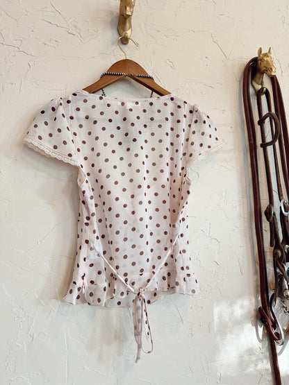 The Pharr Polka Dot Top