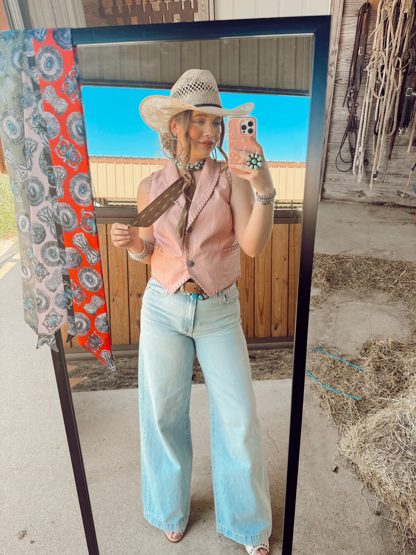 The Whiskey Creek Vest in Blush