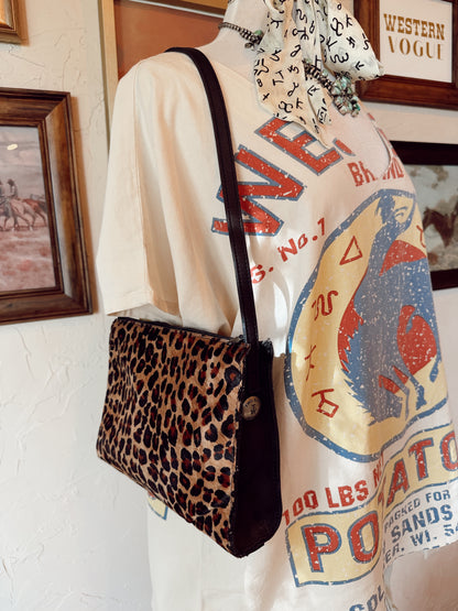 The Leopard Two Bar West Shoulder Bag