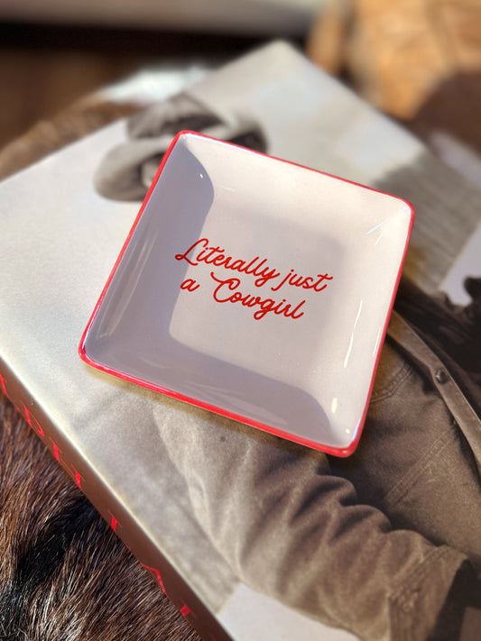 The Just A Cowgirl Trinket Tray