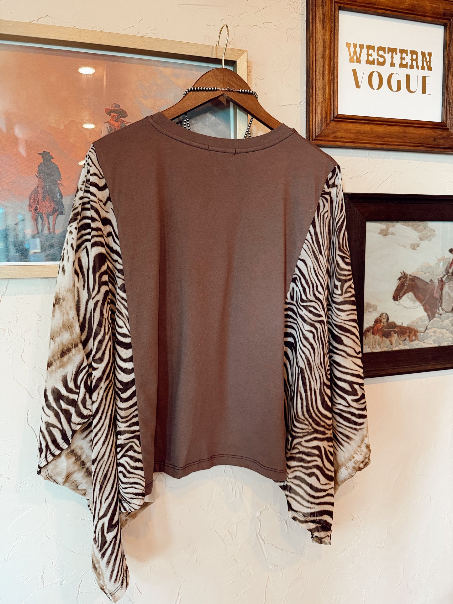 The Langley Animal Print Top PREORDER