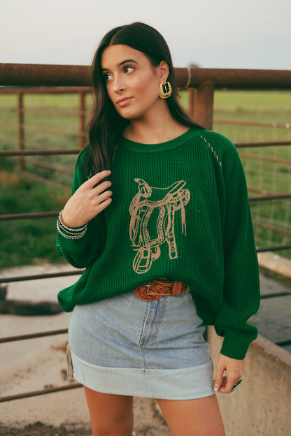 The Saddle Straps Sweater