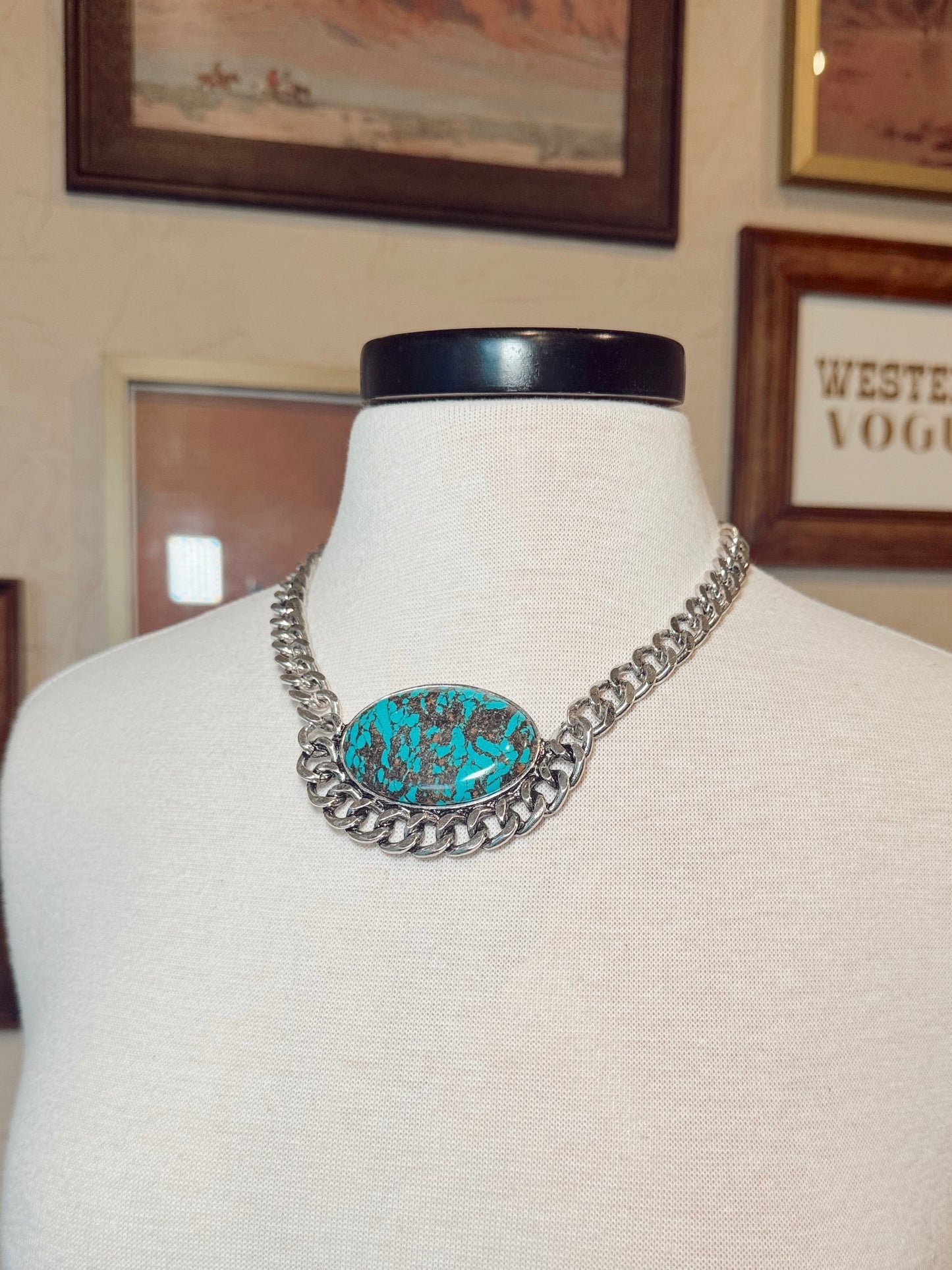 The Chunky Turquoise Stone Necklace
