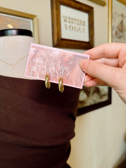The Chunky Hoop Earrings
