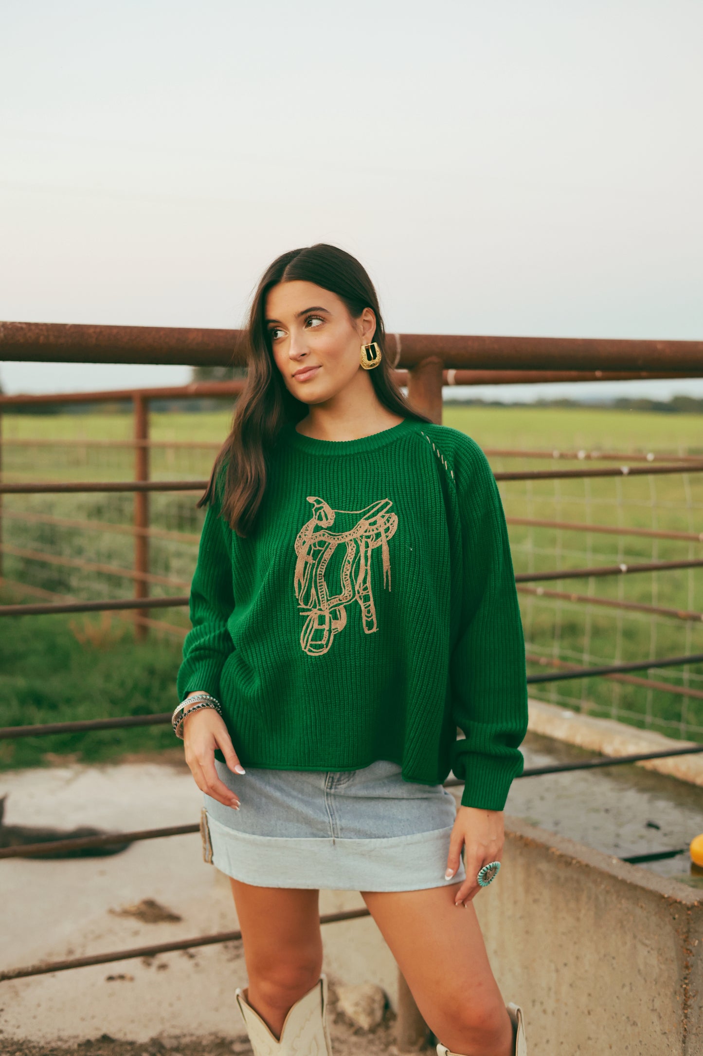 The Saddle Straps Sweater