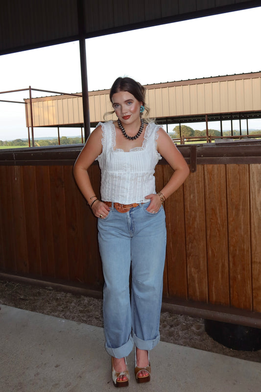 The Clovis Barrel Jeans
