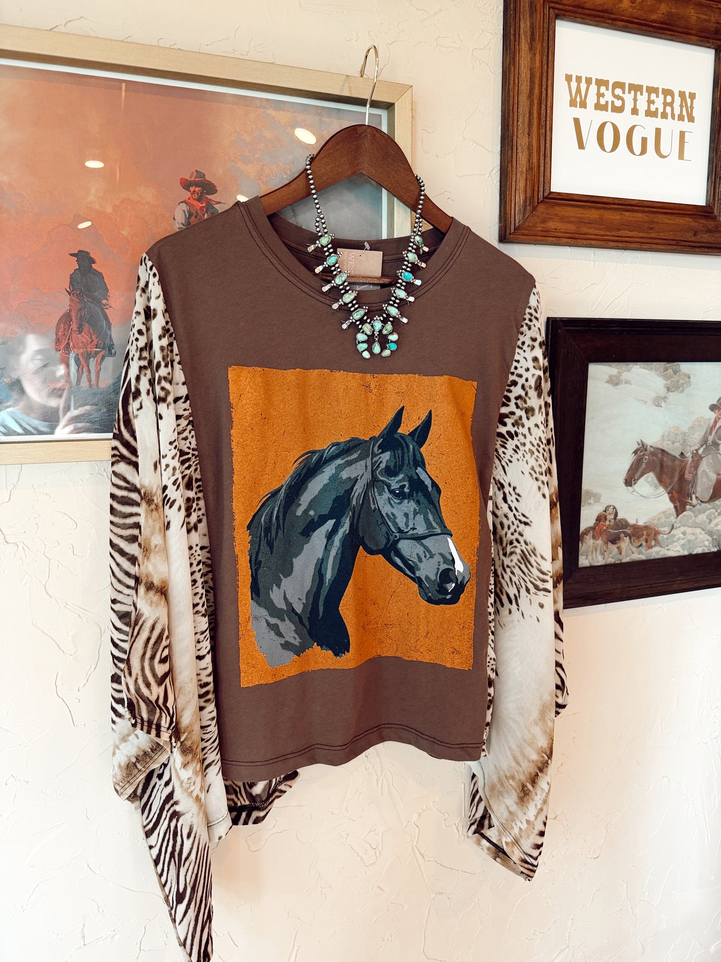 The Langley Animal Print Top PREORDER