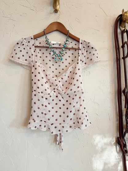 The Pharr Polka Dot Top
