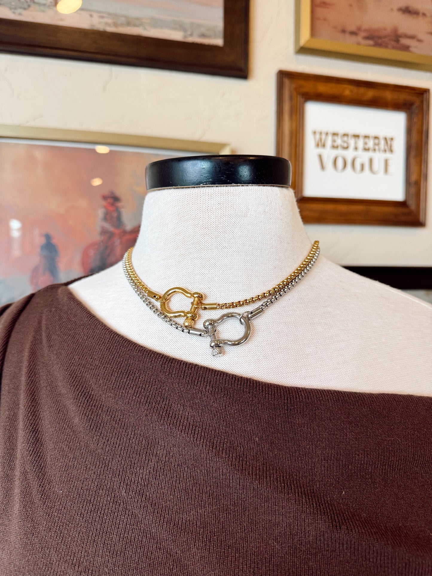 The Colt Necklace {GOLD + SILVER}