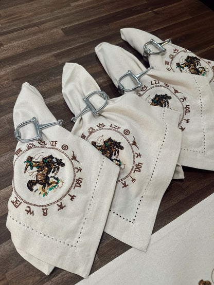 The Bronc Napkin Set
