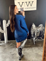 Load image into Gallery viewer, The Cowgirl Era Sweatshirt in Blue

