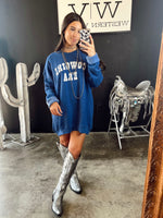 Load image into Gallery viewer, The Cowgirl Era Sweatshirt in Blue
