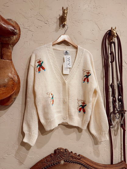 The Roping Cowboy Cardigan