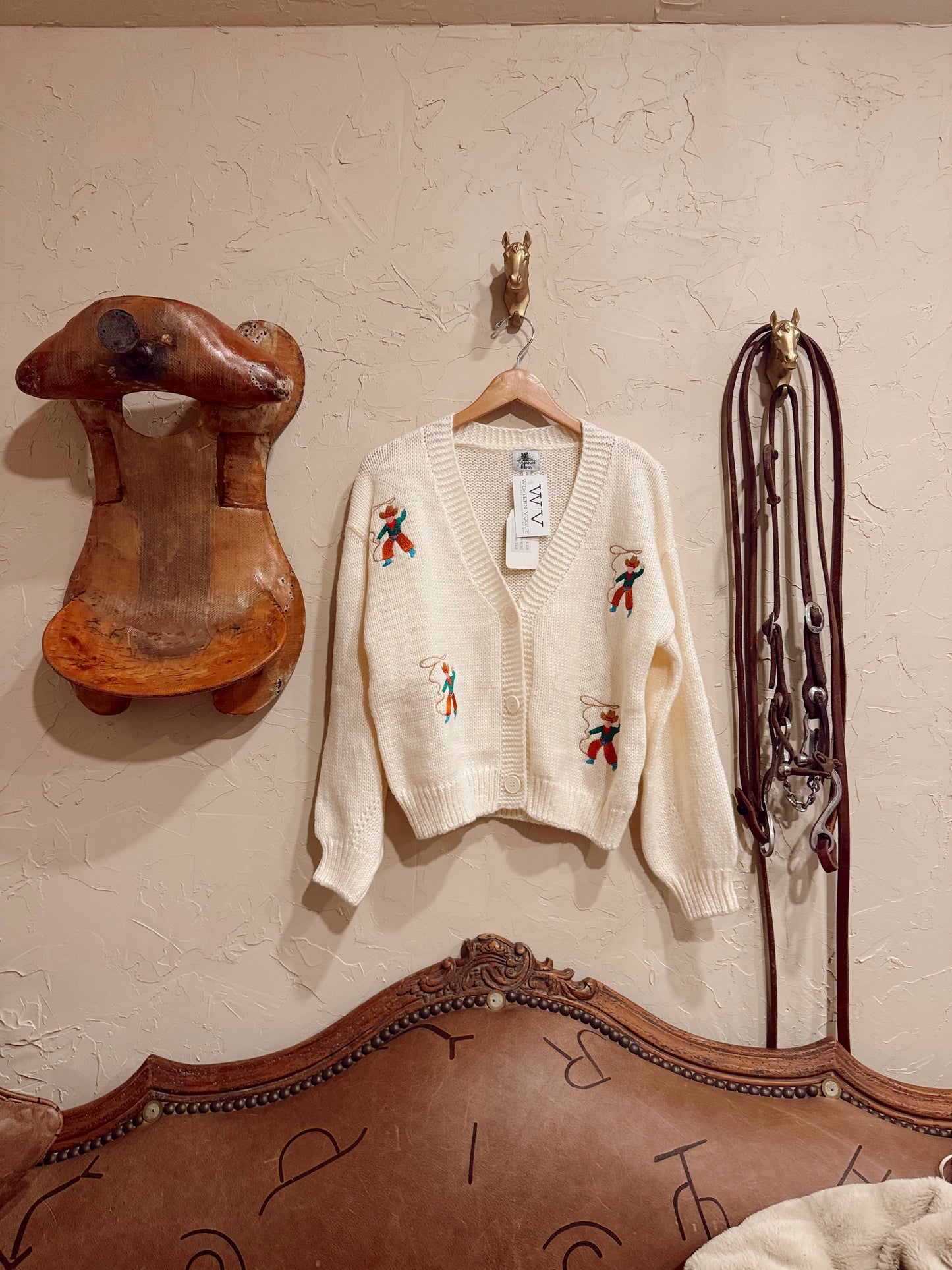 The Roping Cowboy Cardigan