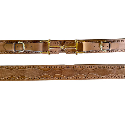 The Western + Co. Snaffle Bit Belt in Saddle