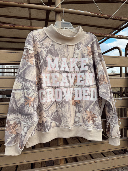 The Make Heaven Crowded Mock Neck Sweatshirt