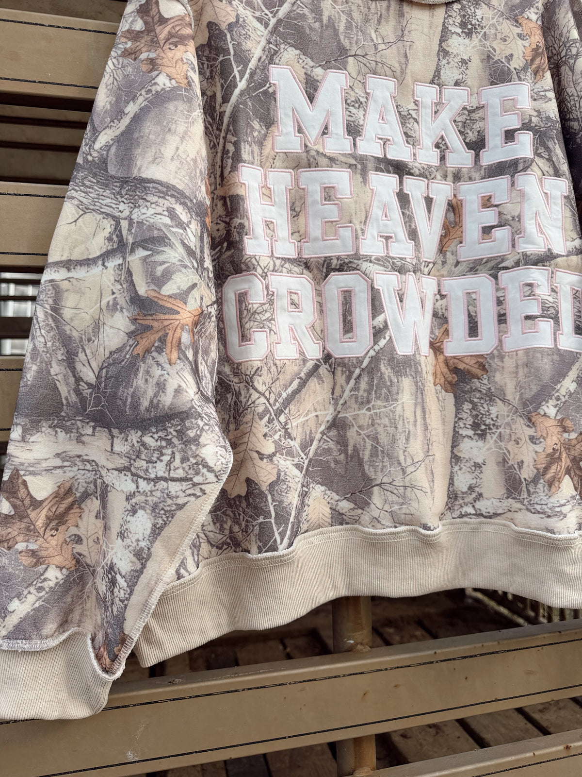 The Make Heaven Crowded Mock Neck Sweatshirt