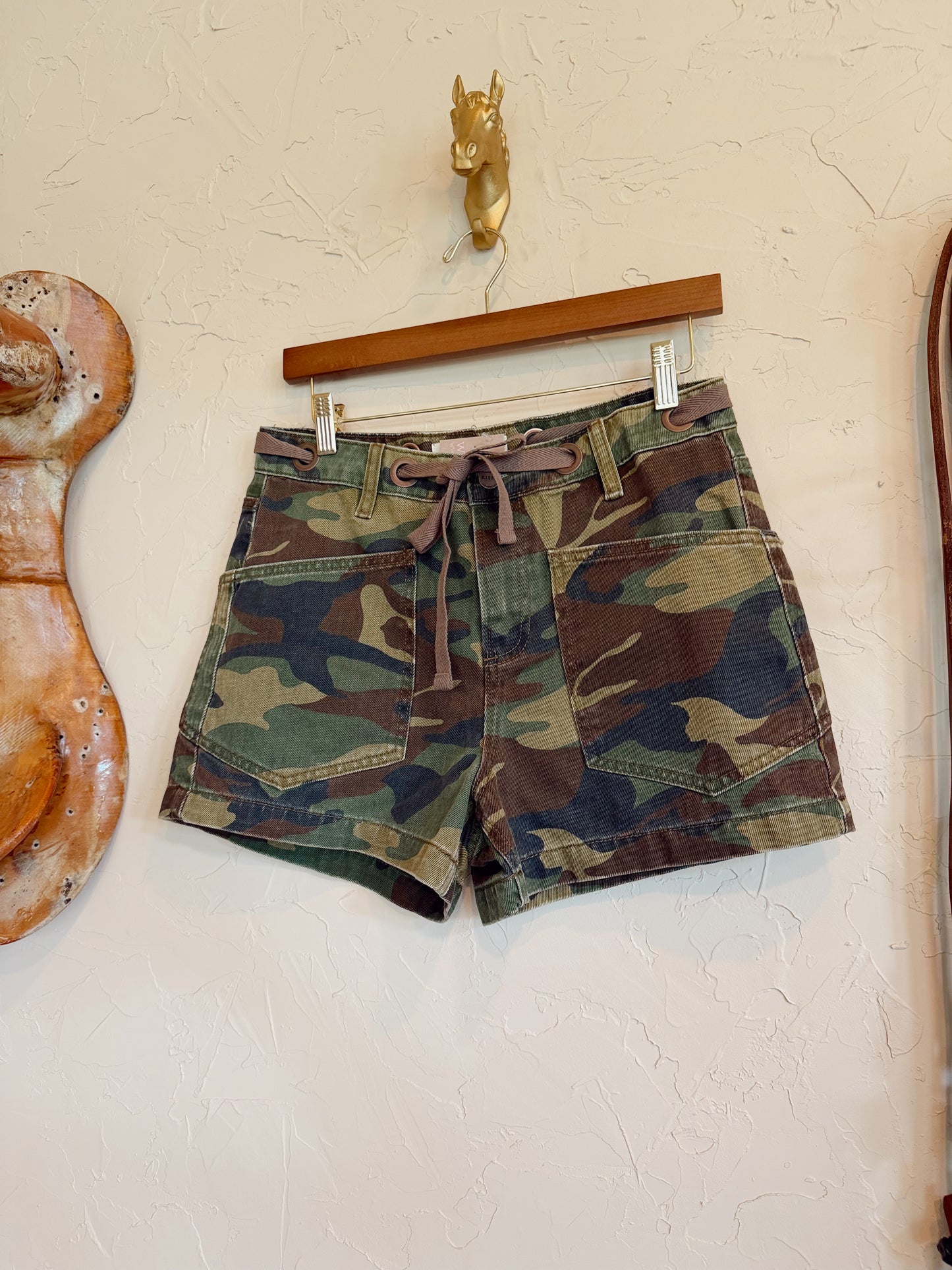 The Camo Denim Shorts