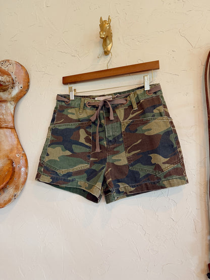 The Camo Denim Shorts