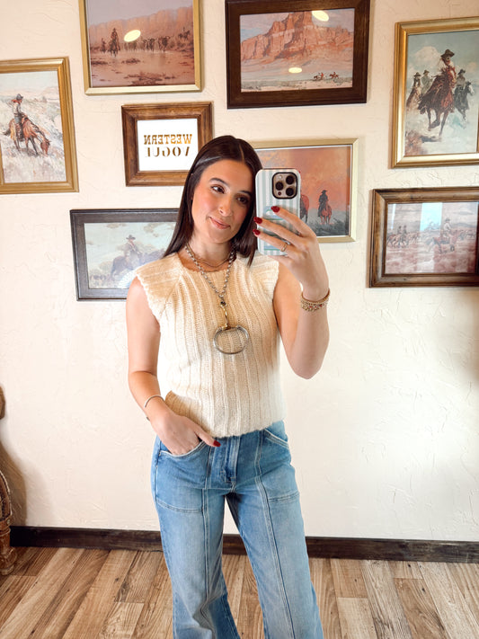 The Sawyer Top in Cream