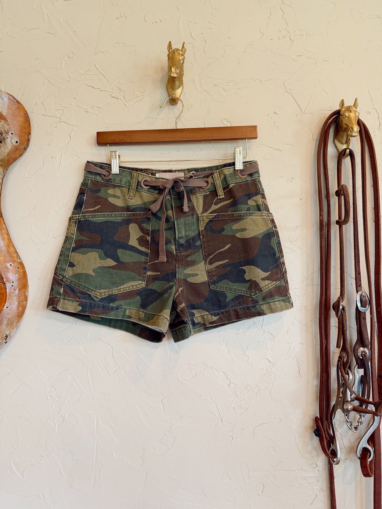 The Camo Denim Shorts