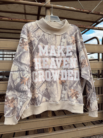 The Make Heaven Crowded Mock Neck Sweatshirt