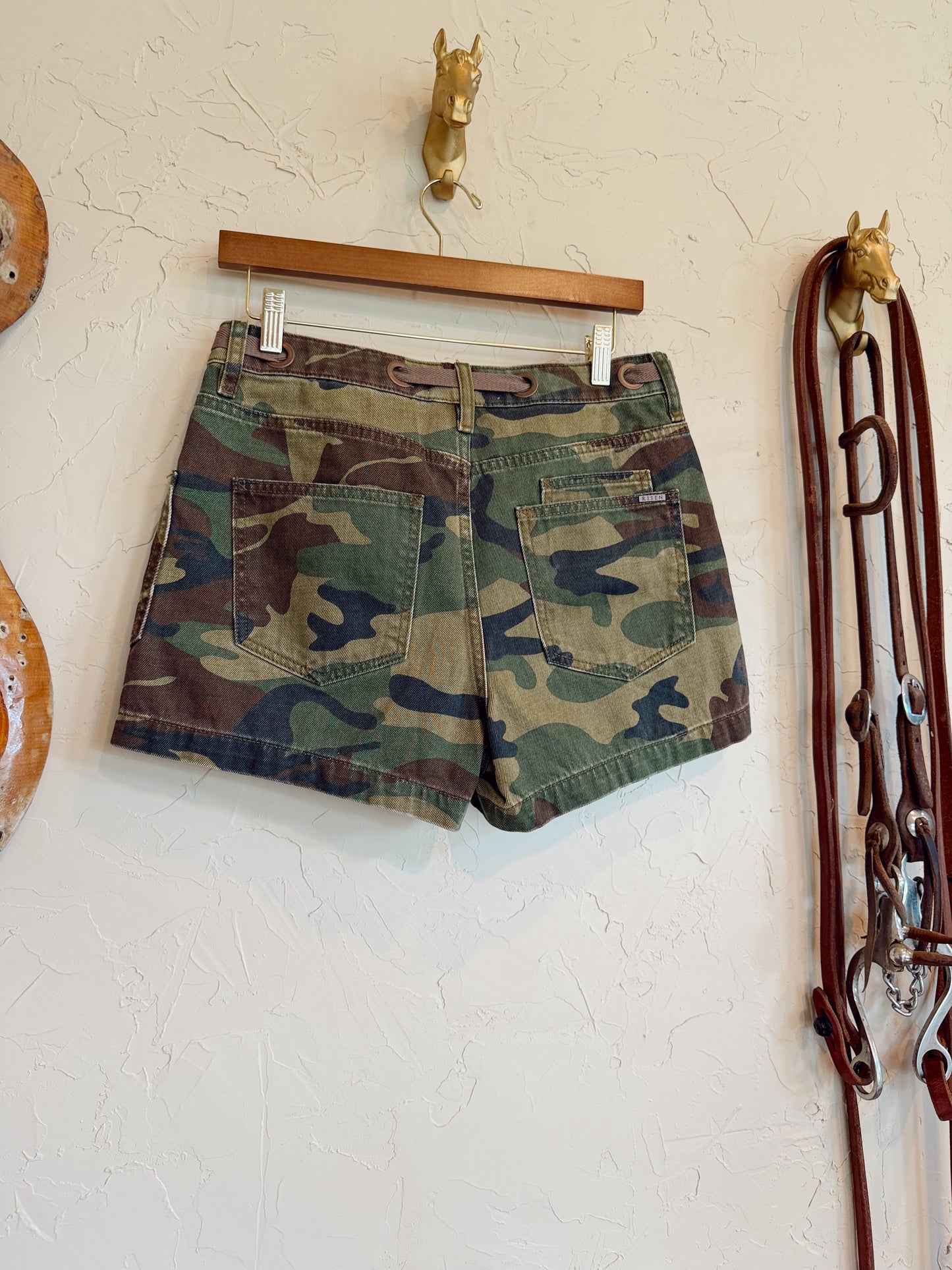 The Camo Denim Shorts