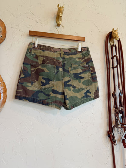 The Camo Denim Shorts