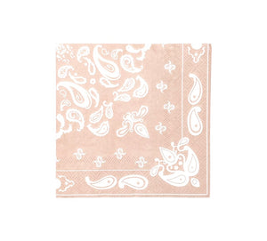 The Dusty Champagne Bandana Cocktail Napkins