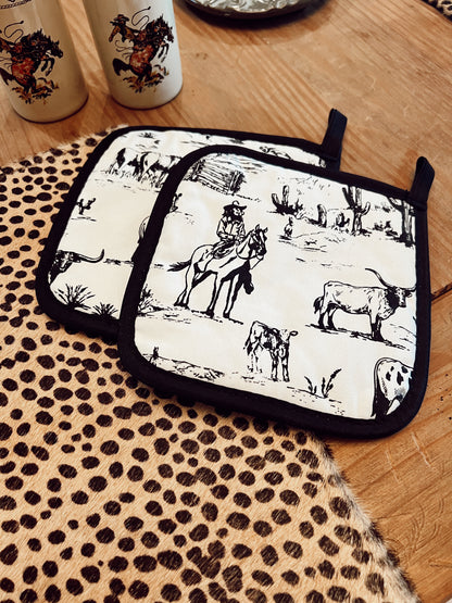 The Ranch Life Pot Holder Set