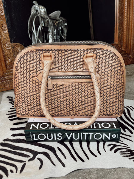 LOUIS VUITTON ALMA BB DAMIER AZUR BRAIDED HANDLES Limited Edition