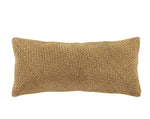 Load image into Gallery viewer, The Woven Suede Lumbar Pillow in Butterscotch
