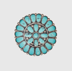 The Turquoise Cluster Dessert Plate